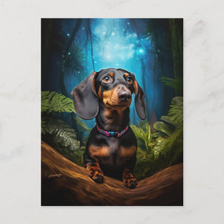 Tarjeta postal Starscape Dachshund