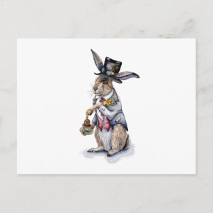 Tarjeta postal Steampunk March Hare