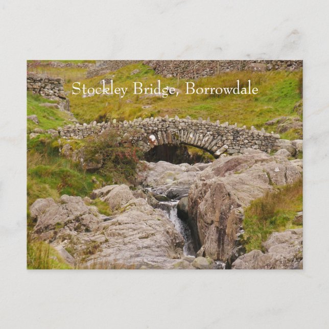 Tarjeta postal Stockley Bridge Borrowdale (Anverso)
