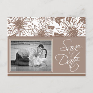 Tarjeta postal Sunflowers de Chocolate Save the Da