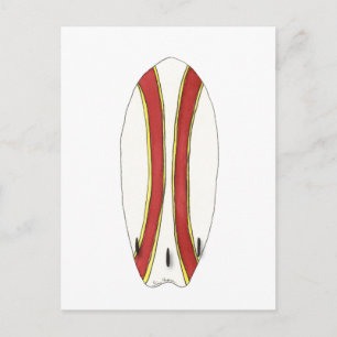 Tarjeta postal Surfboard