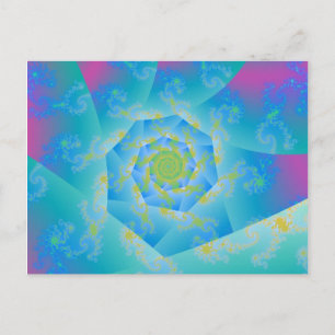 Tarjeta postal Swirley Cue
