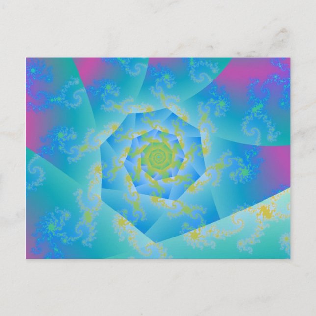Tarjeta postal Swirley Cue (Anverso)