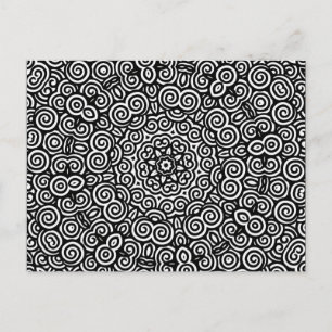Tarjeta postal Swirly Sue
