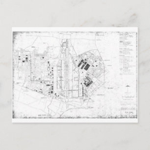 tarjeta postal tachikawa air base japón 1945-1977