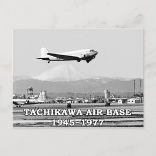 tarjeta postal tachikawa air base japón 1945-1977