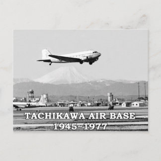 tarjeta postal tachikawa air base japón 1945-1977