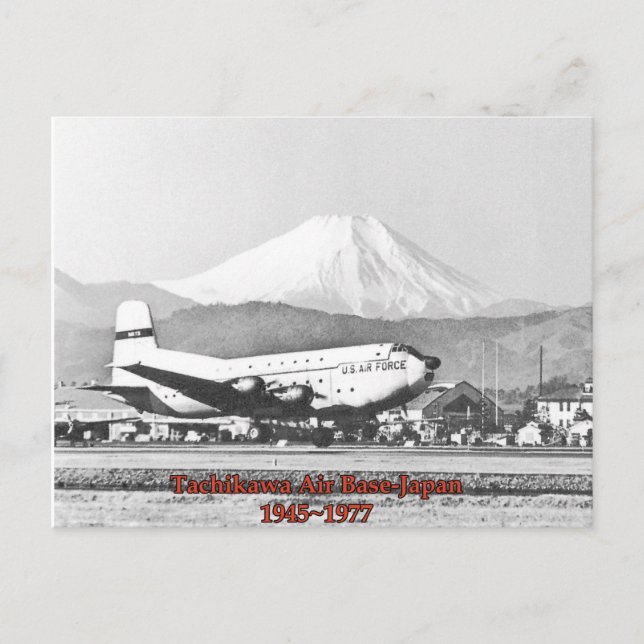 tarjeta postal tachikawa air base japón 1945-1977 (Anverso)