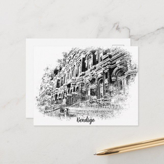 Tarjeta postal, tamaño: postal estándar (Anverso/Reverso In Situ)