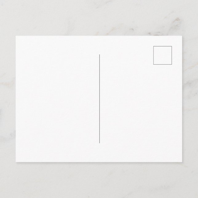 Tarjeta postal, tamaño: postal estándar, papel: ma (Reverso)