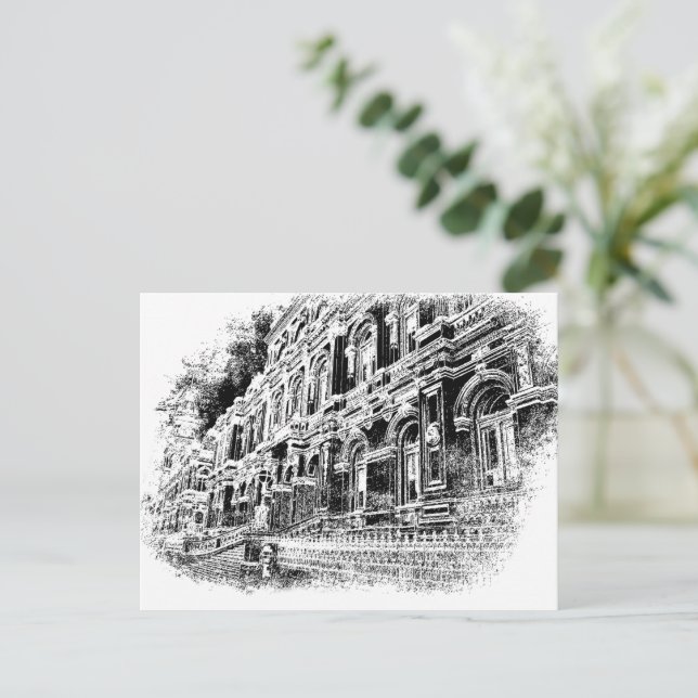 Tarjeta postal, tamaño: postal estándar, papel: se (Anverso de pie)