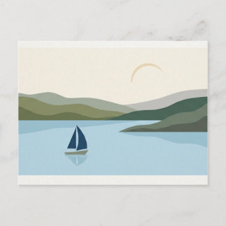 Tarjeta postal -Tarjeta postal con paisaje