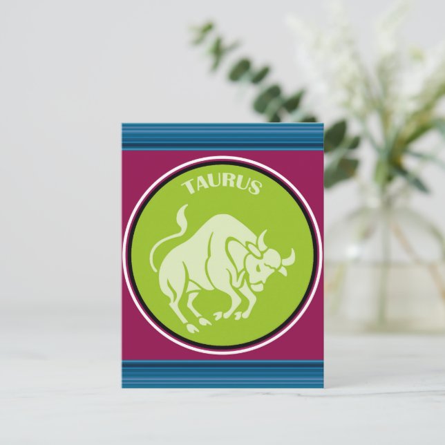 Tarjeta postal Tauro (Anverso de pie)