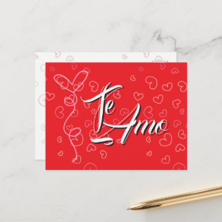 Tarjeta postal - Te Amo