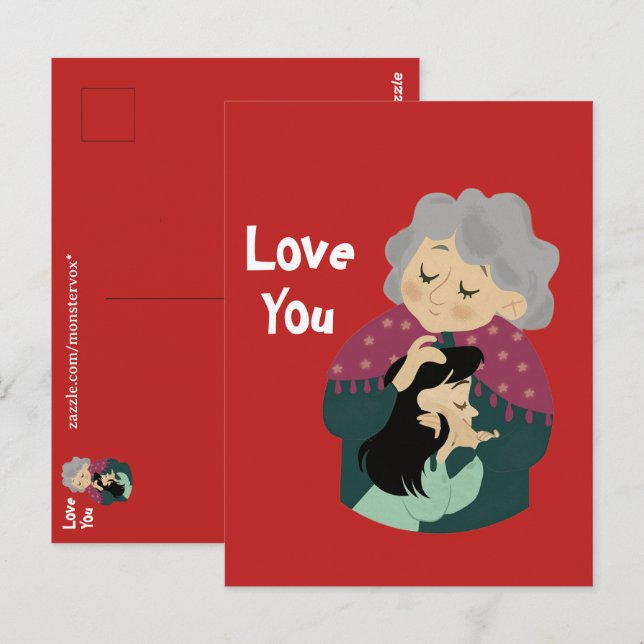 Tarjeta postal Te Amo (Anverso / Reverso)