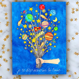Tarjeta postal 'Te bajaré la luna' de Nicole Janes