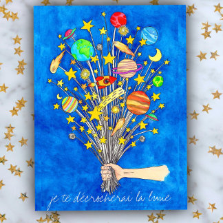Tarjeta postal 'Te bajaré la luna' de Nicole Janes