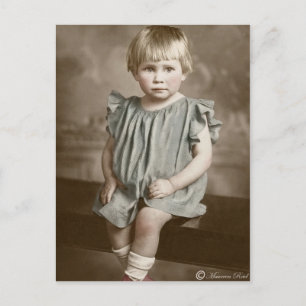 tarjeta postal tintada de mano gantoriana eduardia