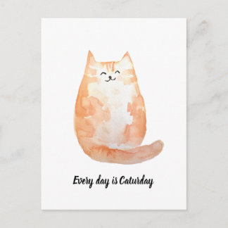 Tarjeta postal "Todos los días son Caturday"