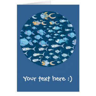 Tarjeta postal Too Much Fish