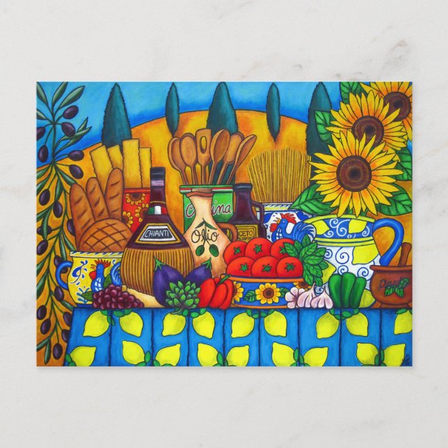 Tarjeta postal Toscana Delights (Anverso)