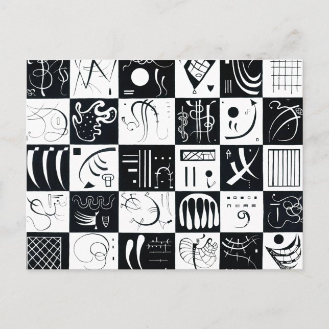 Tarjeta postal Treinta de Kandinsky (Anverso)