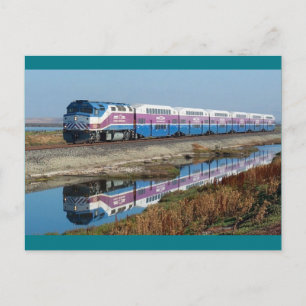 Tarjeta postal - tren de cercanías ACE, California