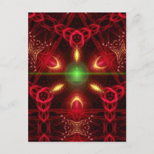 Tarjeta postal Tri-Fractal (Anverso)