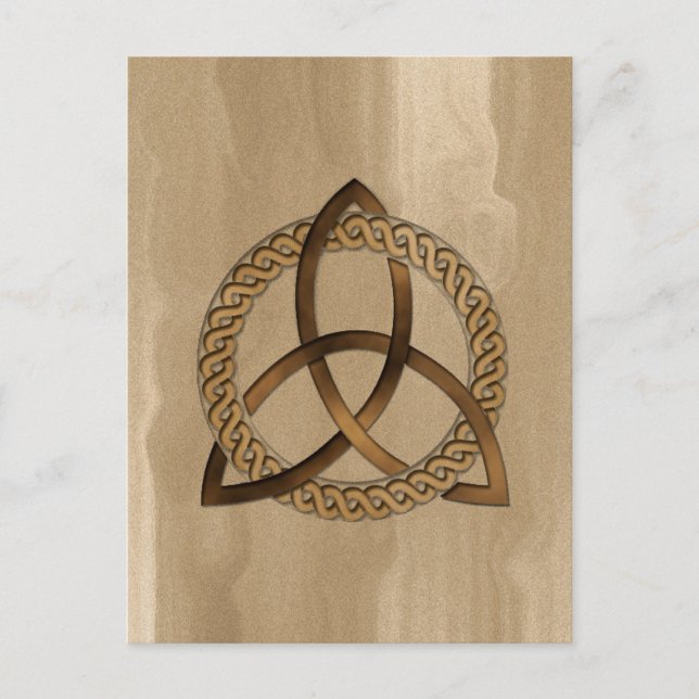 Tarjeta postal Triquetra Celular (Anverso)