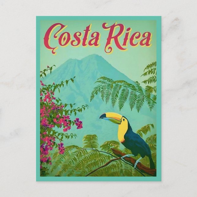 Tarjeta postal tropical de Costa Rica (Anverso)