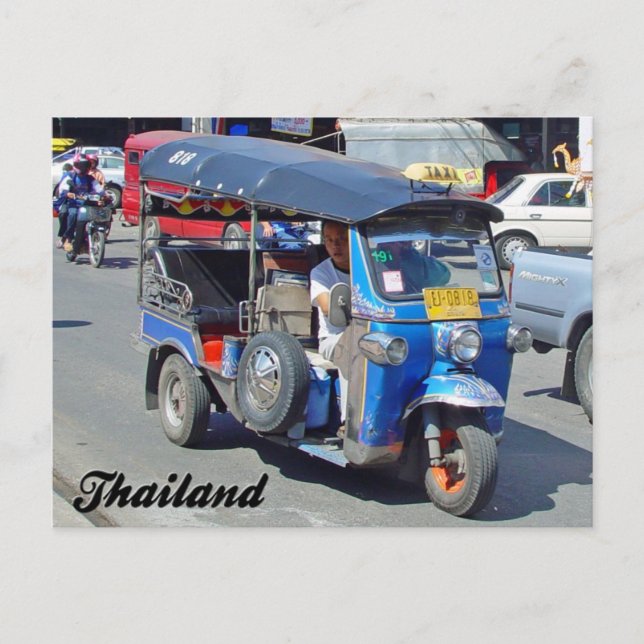 Tarjeta postal Tuk Tuk Thailand (Anverso)