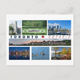 Tarjeta postal turística de Toronto Ontario Canadá