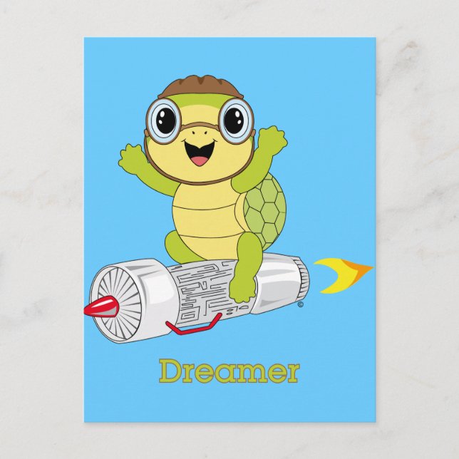 Tarjeta postal Turtle Dreamer™ (Anverso)