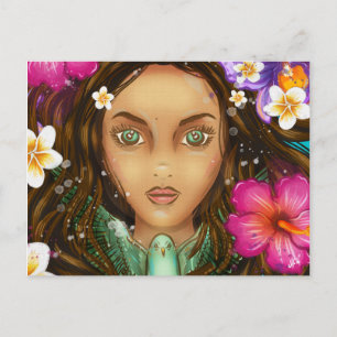 Tarjeta postal Ukuli'li ka Pua Tropical Hawaii