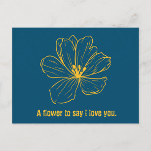 Tarjeta postal - Un pensamiento para decir te amo.