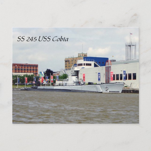 Tarjeta postal USS Cobia SS245 (Anverso)