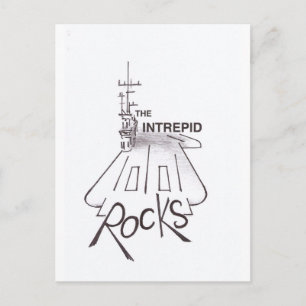 tarjeta postal USS INTREPID