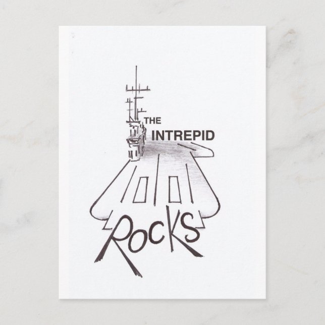 tarjeta postal USS INTREPID (Anverso)