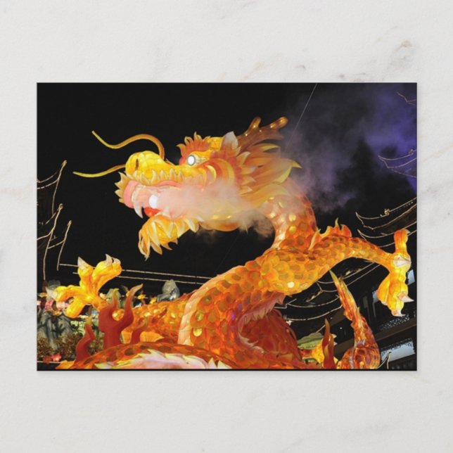 Tarjeta postal Valuegem Chiness Dragon (Anverso)