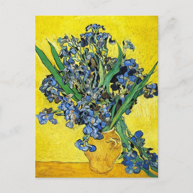Tarjeta postal Van Gogh Irises (Anverso)