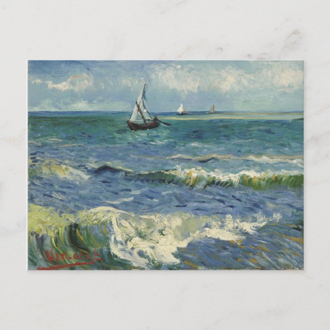 Tarjeta postal Van Gogh Seascape (Anverso)