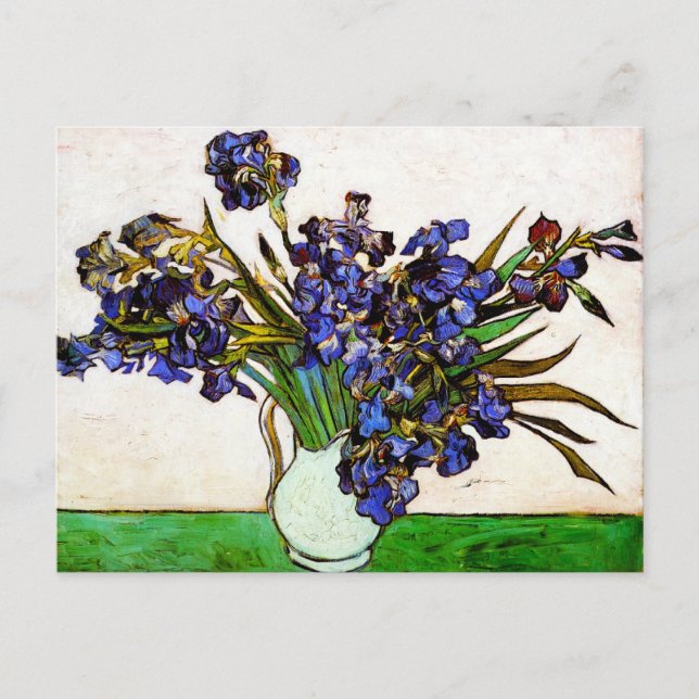 Tarjeta postal Van Gogh Vase de los irlandeses (Anverso)