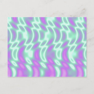 Tarjeta postal verde para Alien