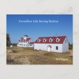 Tarjeta postal Vermilion Life Saving Station