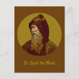 Tarjeta postal vertical St. Cyril the Monk (M 002)