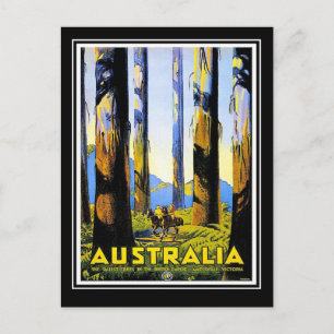 Tarjeta Postal Viajes Antiguos Australia