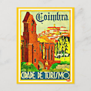 Tarjeta postal - Viajes antiguos - Coimbra