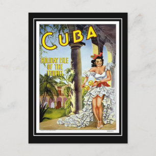 Tarjeta Postal Viajes Antiguos Cuba
