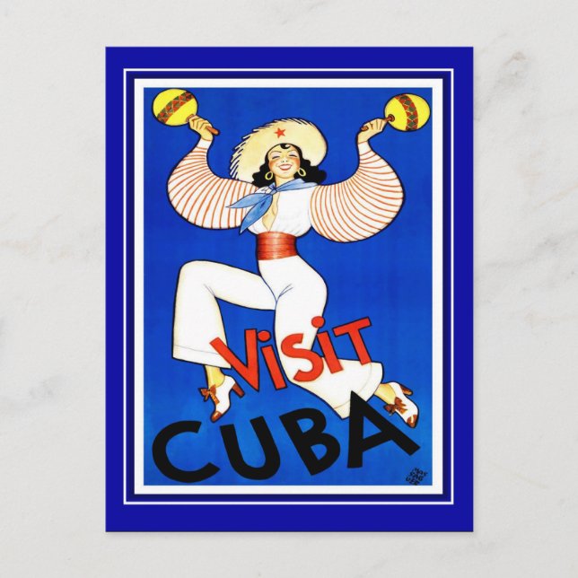Tarjeta Postal Viajes Antiguos Cuba (Anverso)