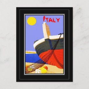 Tarjeta Postal Viajes Antiguos Italia